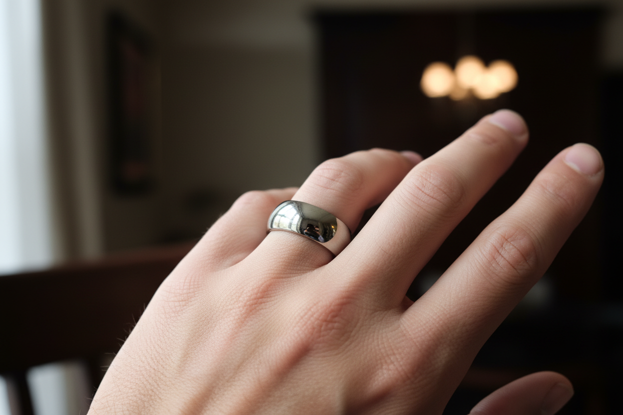 Classic Domed 8mm Tungsten Ring
