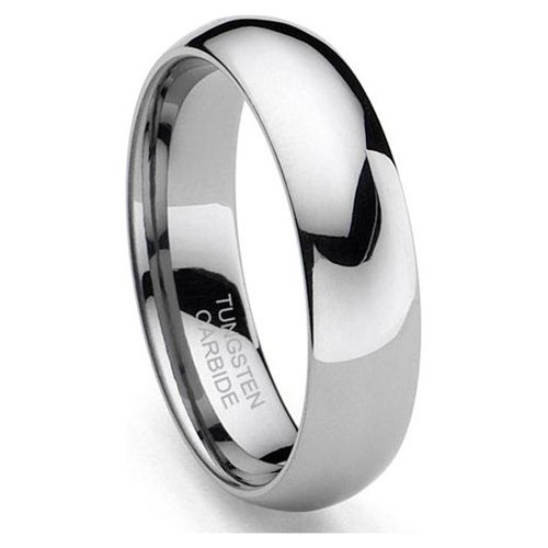 6mm Classic Domed Tungsten Ring