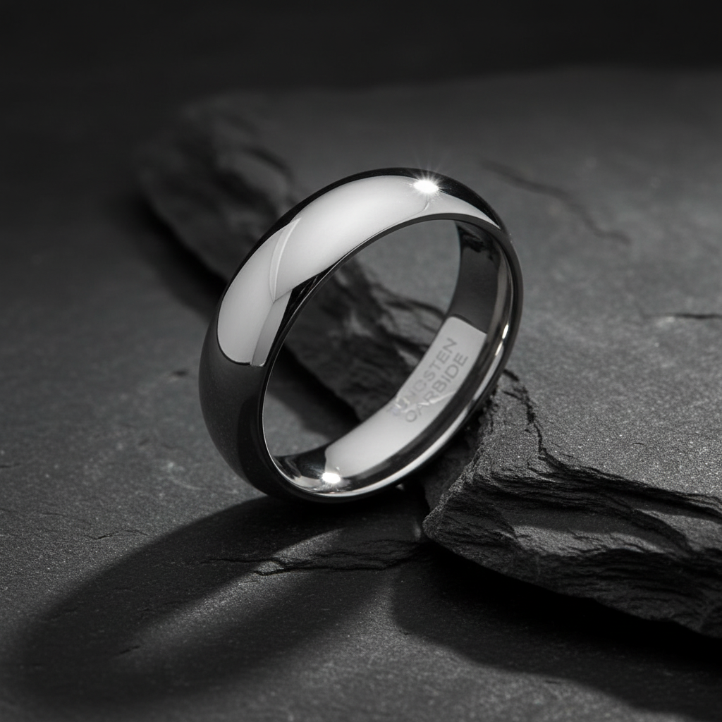 Classic 6mm Tungsten Carbide Ring