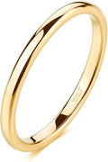 2mm Gold Classic Tungsten Carbide Ring