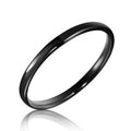 Soffi 2mm Black Domed Tungsten Ring