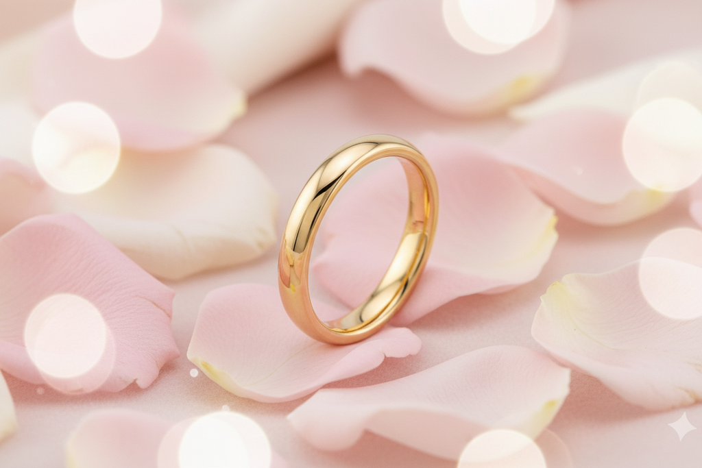 2mm Gold Classic Tungsten Carbide Ring