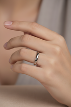 Mercury Faceted Tungsten Ring 3mm