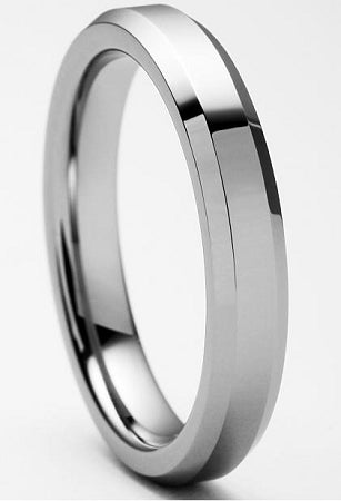 Beveled Tungsten Ring 4mm