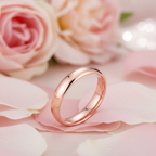 4mm Rose Gold Tungsten Ring