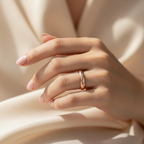 4mm Rose Gold Tungsten Ring