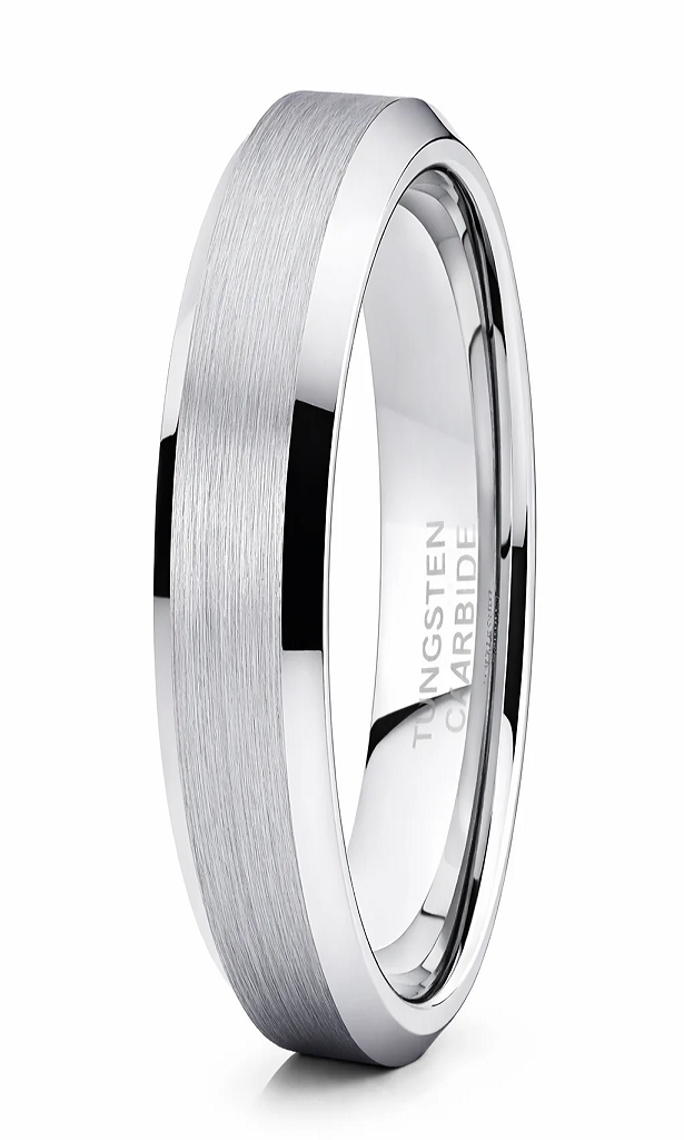 Rasoret 4mm Beveled Tungsten Carbide Ring