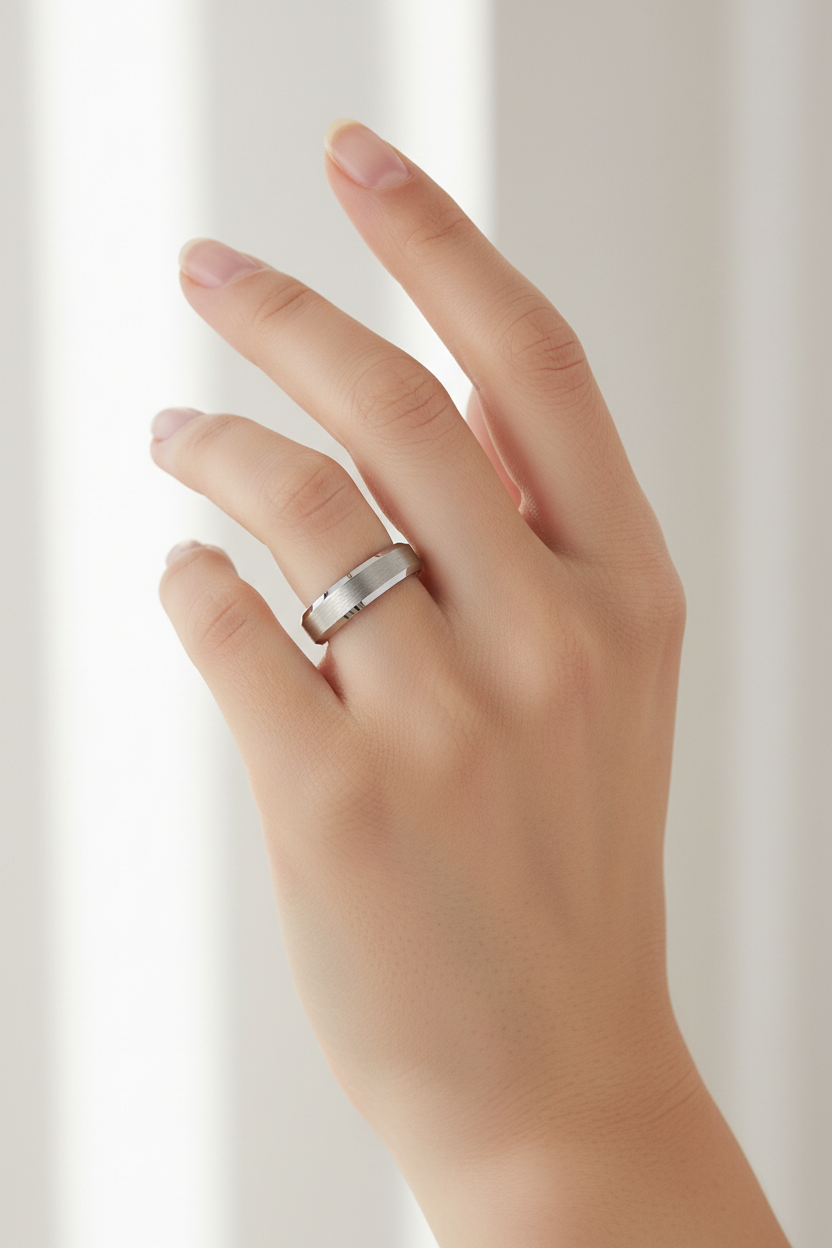 Rasoret 4mm Beveled Tungsten Carbide Ring