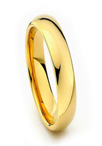 5mm Gold ring on a white background