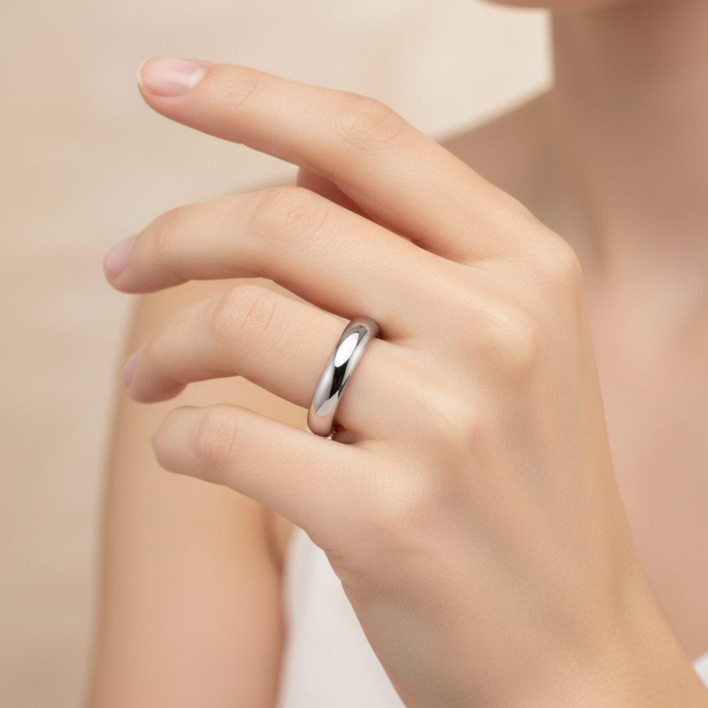 Classic Domed 5mm Tungsten Ring