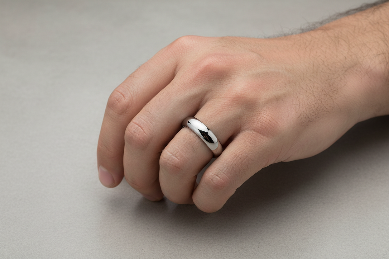 Classic Domed 5mm Tungsten Ring