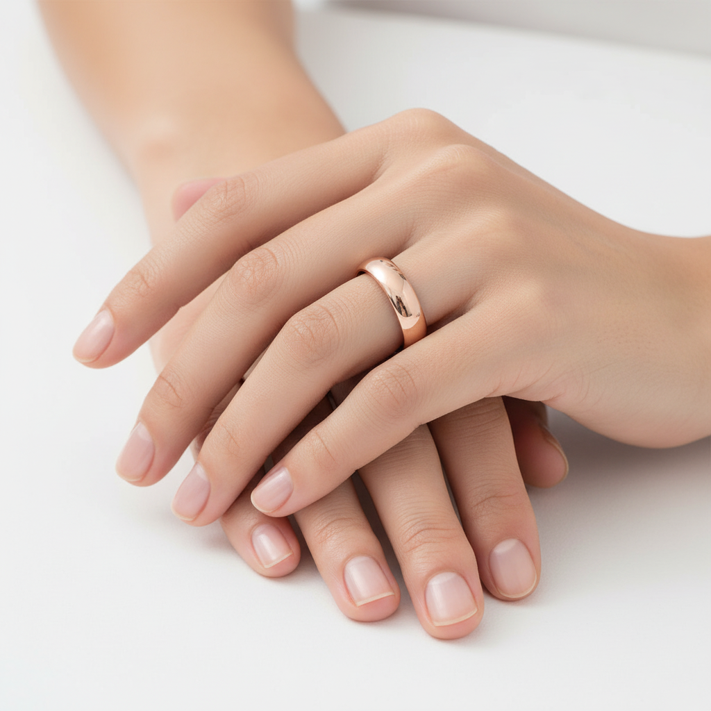 6mm Rose Gold Classic Tungsten Ring