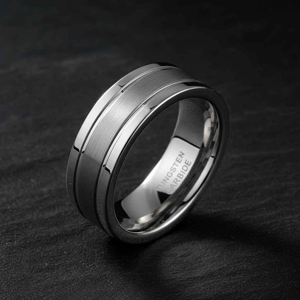 Renzo Tungsten Carbide Ring 7mm