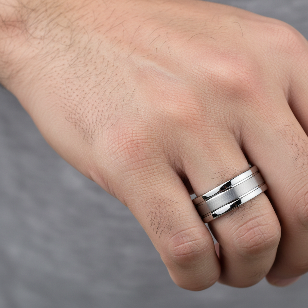 Renzo Tungsten Carbide Ring 7mm