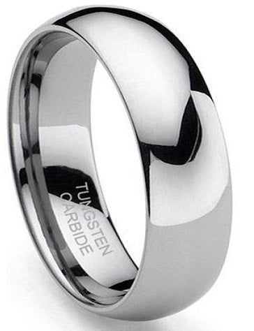 Classic Domed Tungsten Ring 8mm