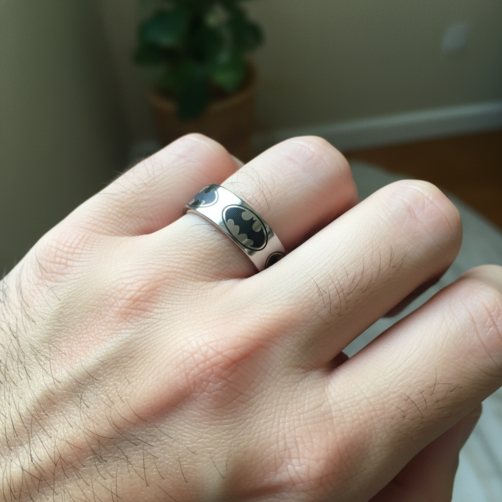 Batman 8mm Tungsten Carbide Ring