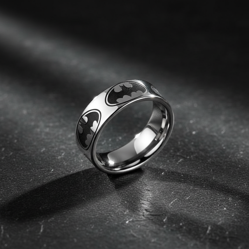 Batman 8mm Tungsten Carbide Ring
