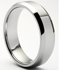 Beveled Tungsten Ring 8mm