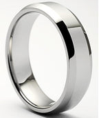 Beveled Tungsten Ring 8mm