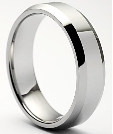 Beveled Tungsten Ring 8mm