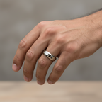 Nicollo Beveled Tungsten Ring 8mm
