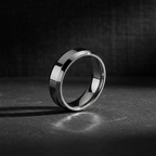 Nicollo Beveled Tungsten Ring 8mm