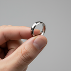 Nicollo Beveled Tungsten Ring 8mm