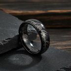 Black Lord of the Rings Tungsten Ring 8mm
