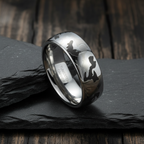Camo Tungsten Domed Ring 8mm