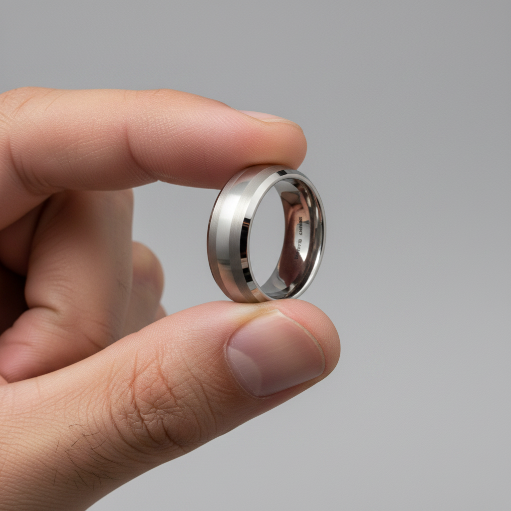 Corso Classic Tungsten Two Toned 8mm Ring