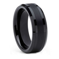 Cowboy Black Tungsten Carbide Ring 8mm