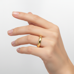 Gold Classic Tungsten Ring 4mm