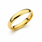 Gold Classic Tungsten Ring 4mm