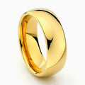 Gold Classic Tungsten Carbide Ring 8mm