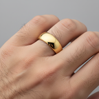 Gold Classic Tungsten Carbide Ring 8mm