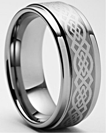 celtic tungsten ring 8mm