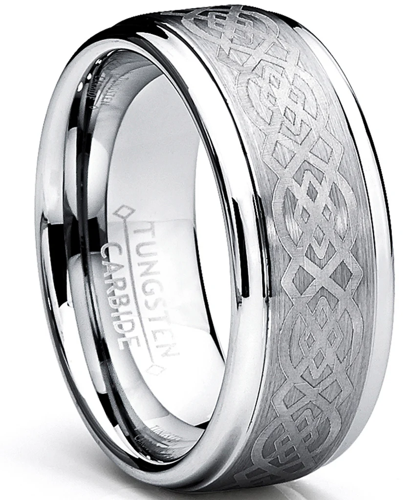 Keon Celtic Tungsten Wedding Band Ring 8mm