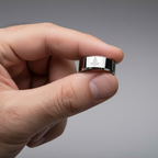 Masonic 8mm Tungsten Carbide Beveled Ring