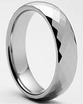 Multi Faced Tungsten Carbide Ring