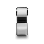 Nicollo Beveled Polished Tungsten Ring 10mm