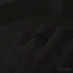 Genno Men's Black Matte Tungsten Wedding Band 8mm