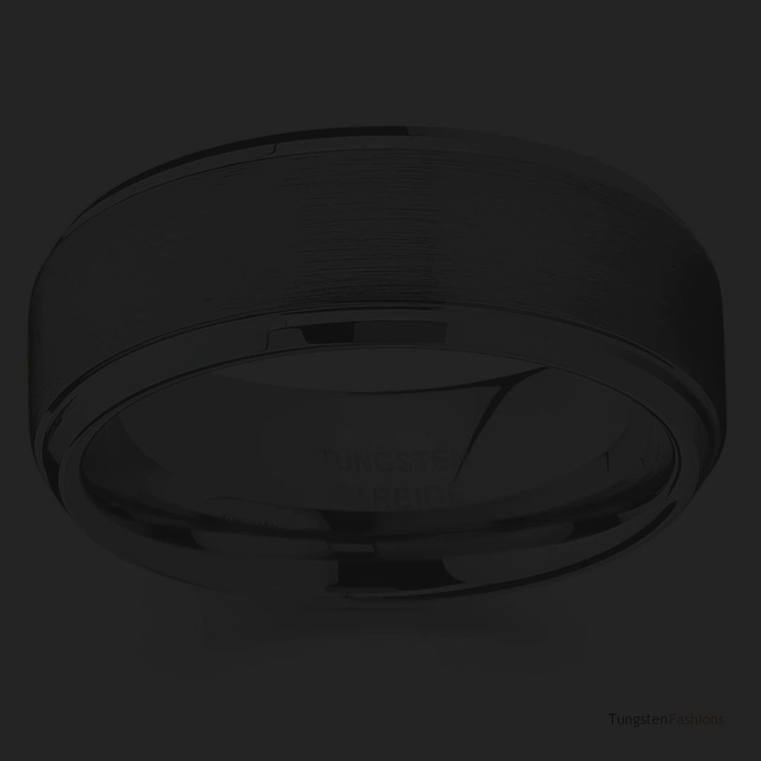 Sabu Men's Two-Tone Tungsten Wedding Band 8mm