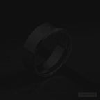 Masonic Men's Silver Beveled Tungsten Ring 8mm