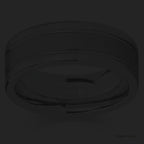 Renzo Men's Silver Tungsten Wedding Band 7mm