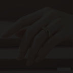Mercury Gold Faceted Tungsten Wedding Band 5mm