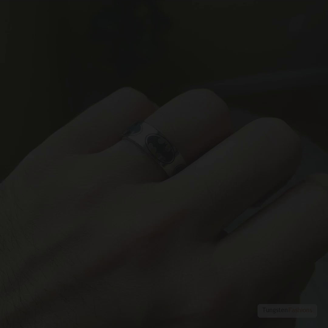 Batman 8mm Tungsten Carbide Ring