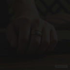Rose Gold Brick Men's Tungsten Wedding Band 8mm