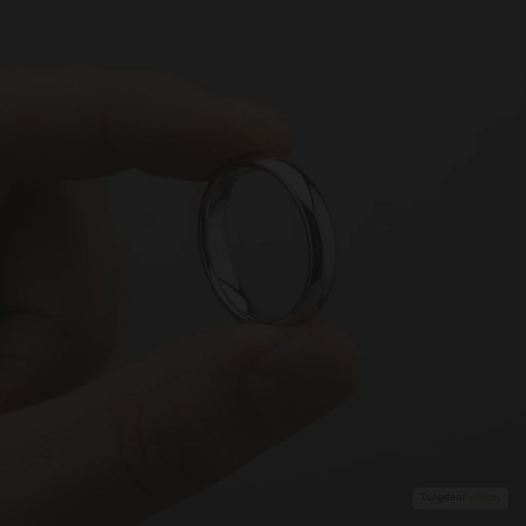 Classic Silver Tungsten Wedding Band 5mm