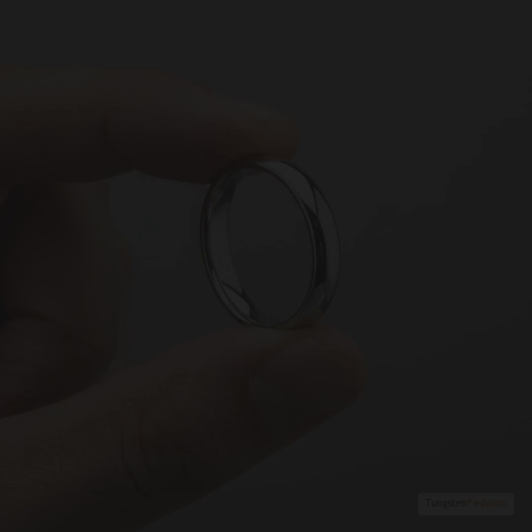 Classic Silver Tungsten Wedding Band 5mm