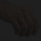 Rasoret Silver Tungsten Wedding Band 6mm